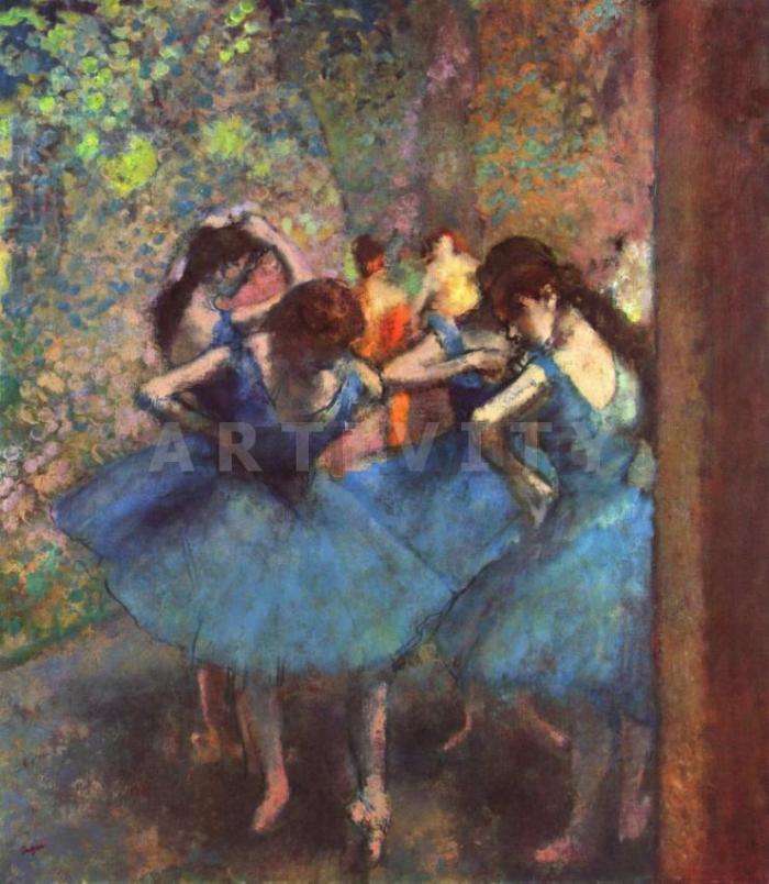 Εντγκάρ Ντεγκά - Μπαλαρίνες στα μπλε (Dancers in Blue) - Image 3