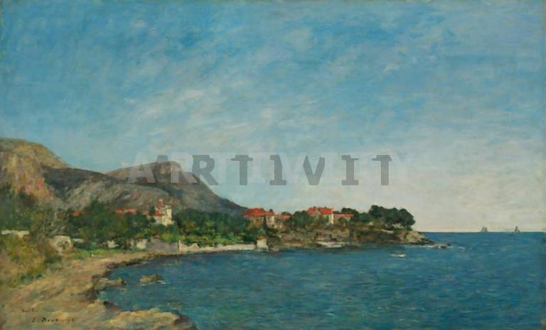 Εζέν Μπουντίν (Μπουντέν) - (Eugene Boudin) - Ο όρμος του Φουρμί (Beaulieu, The Bay of Fourmis) - Image 3